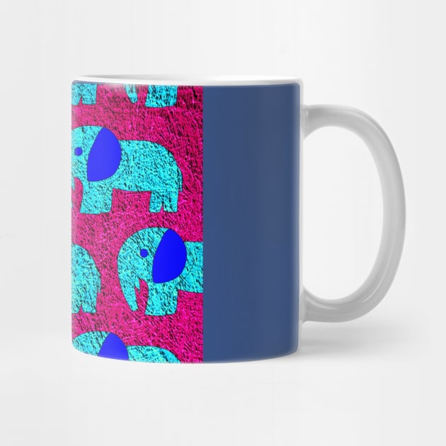 pink elephant mandala ecopop by jorge_lebeau